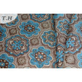 Tissu Jacquard Jacquard Blue Chenille (FTH31952)